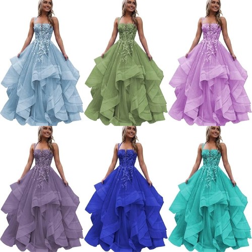 Evening gowns tulle prom - tulle,