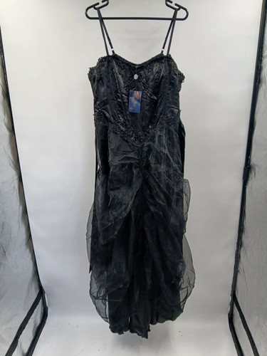 Cherlone black beaded long - cherlone,