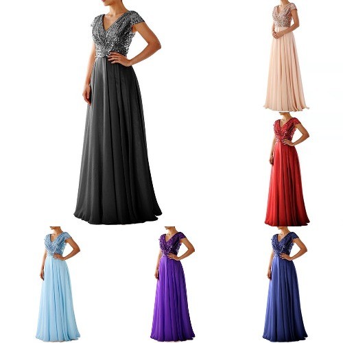 Elegant chiffon ball gown - elegant,