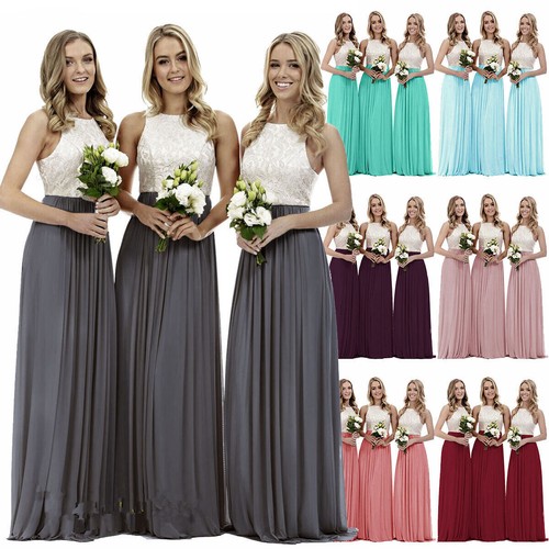 Long chiffon lace evening - long,