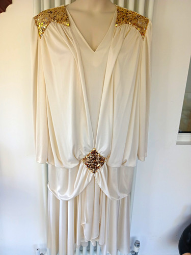 David rose cream gold sequin - david,