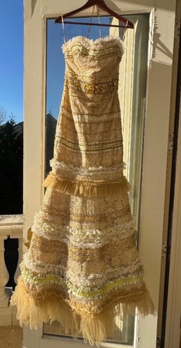 Terani gold strapless - terani,