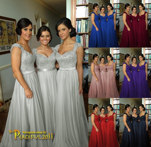 Long chiffon evening wedding - evening,