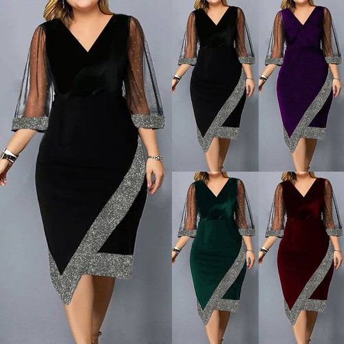 Plus size womens mesh midi - plus,