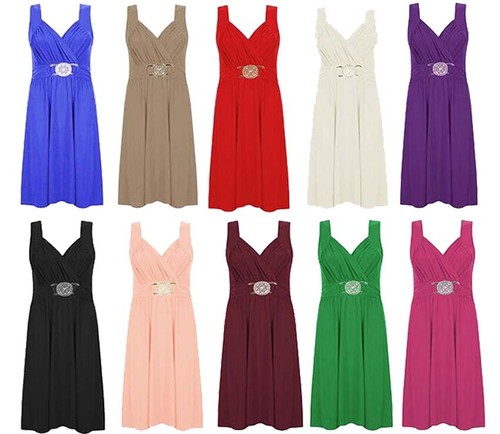 Womens buckle dress short - dress,