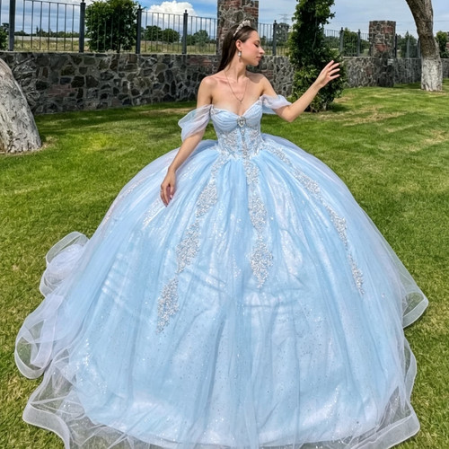 Sparkly glitter quinceanera - sparkly,