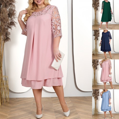 Plus size womens lace midi - womens,